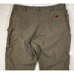 Carhartt Men's Carpenter Canvas Pants Brown 44 x 30 Has Some Stains See Pic